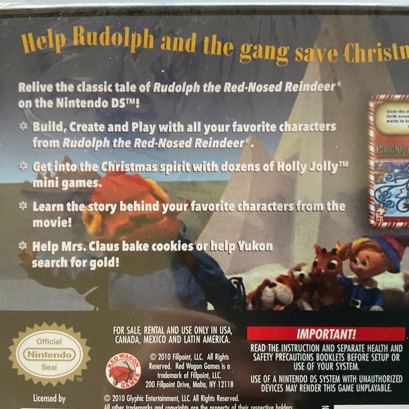Nintendo DS Rudolph the Red Nosed Reindeer Game 2010 Sealed Brand New - Picture 4 of 6